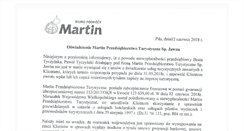 Desktop Screenshot of martintour.pl